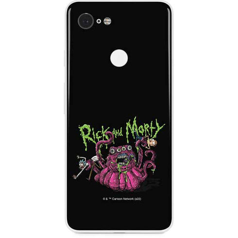 Adult Swim Rick and Morty Tentacle Attack Google Pixel 3 Skin